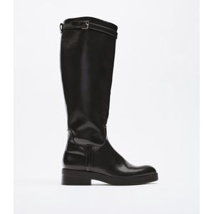 Zara boots size 37 black NWT